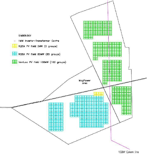 Centrais solares fotovoltaicas de Kathu-Sischen
